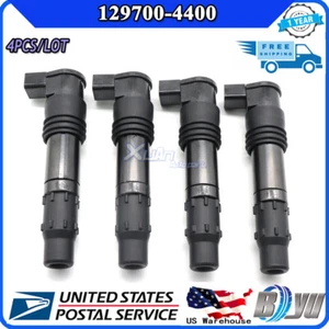 4PCS Black NEW 129700-4400 Ignition Coils Packs For Suzuki Hayabusa GSX1300R - Picture 1 of 12