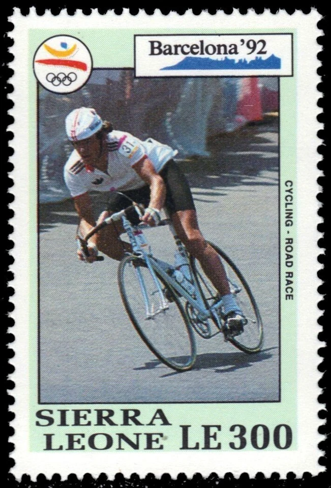 SIERRA LEONA 1517 - Juegos Olímpicos Barcelona "Ciclismo" (pb53253) Foto 1 de 1