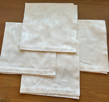 (4) Frette Luxury Damask Ivory dinner napkins 19 x 19 New Unused