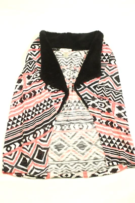 Chaleco Autoestima Frente Abierto Multicolor Negro Blanco Rosa Elastizado Niñas Talla Pequeña Foto 1 de 4