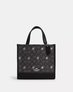 New COACH C0972 Dempsey Tote 22 in Signature Jacquard  with STAR Embroidery $428 - Picture 1 of 12