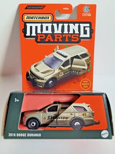 Matchbox 2024 Moving Parts # 1/54 2018 Dodge Durango Gold Sheriff K9 - Picture 1 of 3