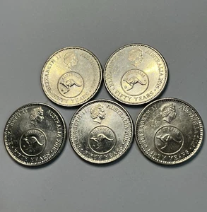 Five 2016 Changeover 5 Cent Coin - Low Mintage Scarce Commemorative Decimal - Picture 1 of 6