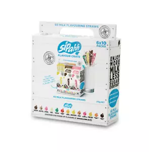 Sipahh Milk Flavouring Straws 60 pack - Taste Discovery Crate - Vegan Friendly - Picture 1 of 1