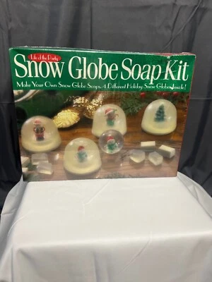 NIP Life of the Party -ChristmasHoliday Snow Globe Soap Kit Glycerin Melt &Pour - Image 1 of 4