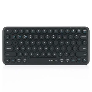 Portable Slim Bluetooth Keyboard Wireless Colorful Compact 78keys Silent Line... - Picture 1 of 7
