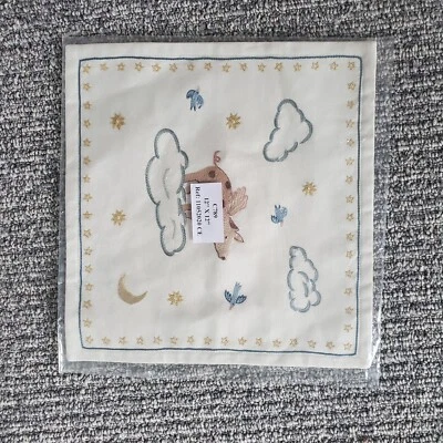 Chelsea Textiles Linen Cotton Embroidered Piggy Piggy Lumbar Pillows/Hand Stitch - Image 1 of 3
