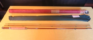 Vintage Heddon #8 Split Bamboo Fly Rod with Sock and Tube. - Picture 1 of 13