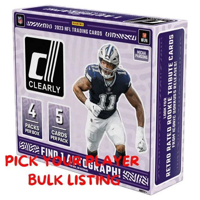 2023-24 Panini Clearly Donruss  Rookie/Vet PICK YOUR PLAYER - Image 1 of 1