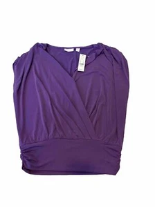 Neu mit Etikett New York & Company einfarbig lila Bluse Top Größe Medium Damen (b51) - Bild 1 von 3