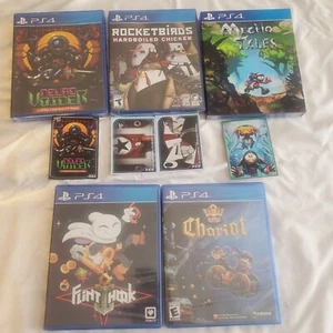 Lot of 5 New Sealed PS4 Limited Run Games Rocketbirds Neurovoider Flint Hook - Picture 1 of 2