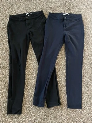Women’s LC Lauren Conrad Mid-Rise Super Skinny S Long Pointe Pants Black Navy - Image 1 of 4