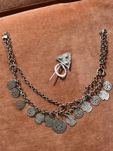 Collar y peroné bereber tunecino de plata - Imagen 1 de 8