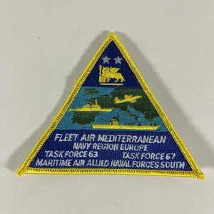 Fleet Air Mediterranean Task Force 63/67 Maritime Air Allied Naval Forces Patch - Picture 1 of 6