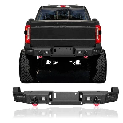 VIJAY Steel Rear Bumper fits 2023-2026 Ford F250/F350 Super duty with D-ring Foto 1 de 4