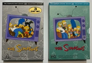 The Simpsons Season 1 2 DVD Collectors Edition TV Show Region 4 PAL Homer Bart L - Picture 1 of 23