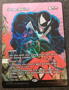 Savage Beating - Foil - Borderless - Eternal Legal - MAR - EN - NM - 0026 - Picture 1 of 1