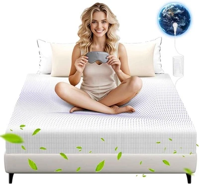 Sábanas de puesta a tierra tamaño queen, 90 % algodón orgánico + 10 % fibra de plata pura, ajustadas  Foto 1 de 4