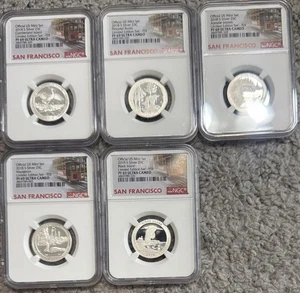 5 , 2018-S Official US Mint Set SILVER 25C PF 69 Ultra Cameo NGC Limited Edition - Picture 1 of 6
