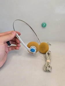 vtg PAN AM Airlines headset headphones Airplane In Flight Movie stereo a2 - Picture 1 of 2