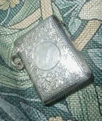 Antigua Chatelaine de plata esterlina inglesa de 1800 caja fuerte Birmingham 25 Gms Foto 1 de 4