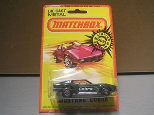 Matchbox Superfast MB44 Boss Mustang Cobra in Blister Pack Lesney NM+ Cond - Picture 1 of 8