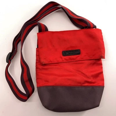 TIMBUK2 mini Crossbody red blue bag fold top - Image 1 of 4