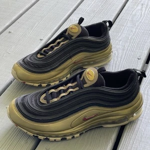 Nike Air Max 97 QS Negro Metálico Dorado Para hombres Zapatos Atléticos Talla 9 AT5458-002 - Imagen 1 de 12
