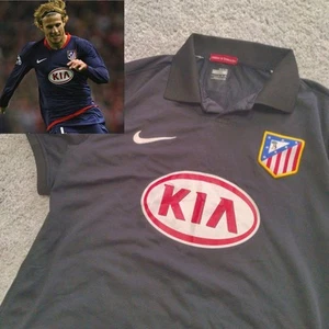 Camiseta Nike Atlético Madrid 09 Diego Forlan M - Vintage Negra Usada Estado - Imagen 1 de 12