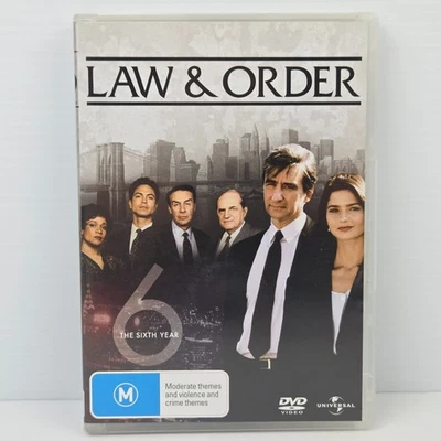 Law & Order Serie Original Temporada/Año 6 | DVD Set Dick Wolf Drama 1990 Reg 4 Foto 1 de 3