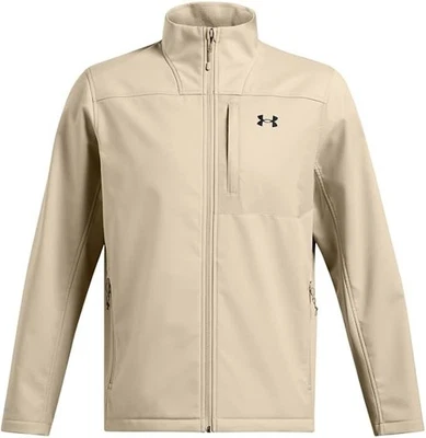 Under Armour Mens 2XL TAN ColdGear Infrared Shield 2.0 Soft Shell Zip Jacket XXL - Image 1 of 4