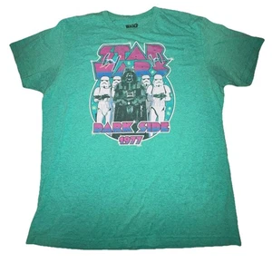 Star Wars Mens L Large Green Dark Side 1977 Fifth Sun Tee T-shirt Tshirt Retro - Picture 1 of 7