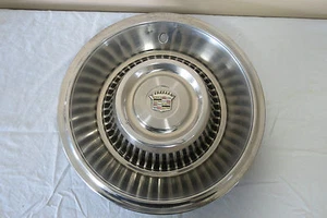 1963 1964 63 64 Cadillac Fleetwood Deville Eldorado CHROME Center Hub Cap OEM - Picture 1 of 4