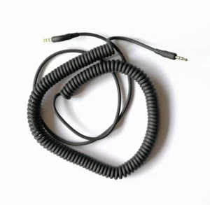 2.5mm Male to Male Jack Audio Stereo M/M Plug Coiled Spiral Extension Cable 10ft - Picture 1 of 4