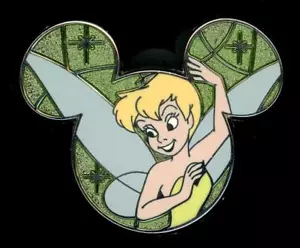 WDW Tinker Bell Personaggi su Topolino Icona Glitter Mistero Spilla Disney 68764 - Foto 1 di 1