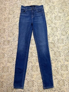 J. Brand Womens Sz 24 Skinny Active Maria Mid Rise Stretch Designer Jeans Blue - Picture 1 of 12