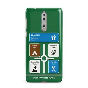 Personalised Dad's Favourite Places Nokia Case for Nokia Phones