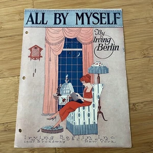Vintage Sheet Music - All By Myself - 1921 Irving Berlin - Piano - Picture 1 of 8
