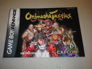 Onimusha Tactics Nintendo Game Boy Advance Manual Instruction Booklet Only - Picture 1 of 2