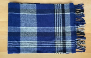 Peruvian Connection schöner warmer softer Karo Schal 100 % Baby Alpaka 30 x 164 - Bild 1 von 4