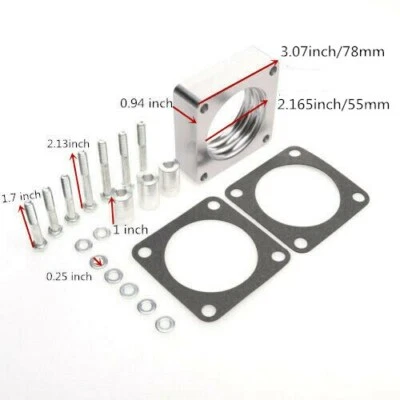 Espaciador de carrocería del acelerador para Jeep motor de 2,5 L 4,0 L 1991-2006 Grand Cherokee Wrangler Foto 1 de 4