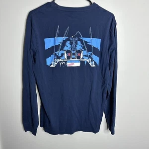Men’s Vineyard Vines Size Small Long Sleeve Fishing Graphic - Picture 1 of 5