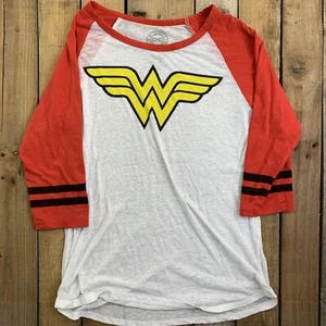 Wonder Woman Sheer DC Comics T-Shirt Womens Size S White Red - Picture 1 of 6