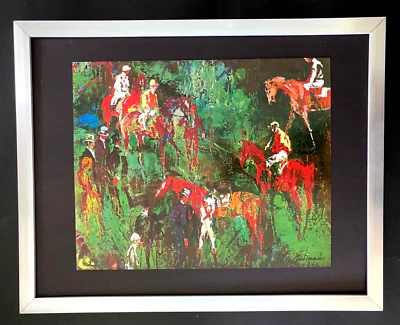 LEROY NEIMAN + KENTUCKY DERBY+ CIRCA 1970 年代 + 签名印刷框 — 第 1/3 张图片
