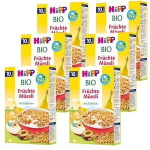 6x 200g Hipp Kinder Früchte Müsli Müesli ohne Zuckerzusatz Bio ab 10. Monat - Bild 1 von 6