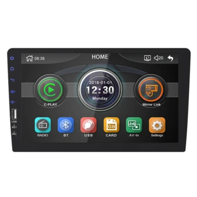 1Din Car Stereo Radio MP5 Player Touch Screen Bluetooth Mirror Link 9in FM USB - Изображение 1 из 4