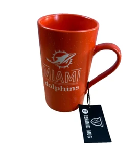 Memory Company NFL Miami Dolphins Orange 22oz Ceramic Mug NEW - Picture 1 of 4