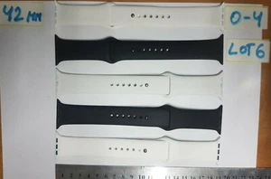 lot of 6 Original Apple Silicone Bracelet Bands 42 mm M/L - Picture 1 of 1