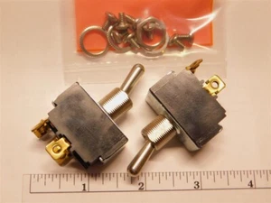 2 Arcolectric / Cole Hersee 80,000 DPDT 20A 125-277V Industrial Toggle Switches - Picture 1 of 3