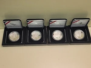 Lot of 4 -  2015 W March of Dimes Silver Dollar Proof W Mint COA Original Box - Picture 1 of 12